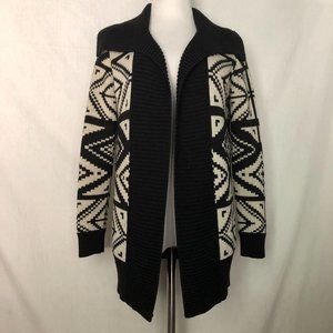 Banana Republic Tribal Ribbed Open Cardigan S